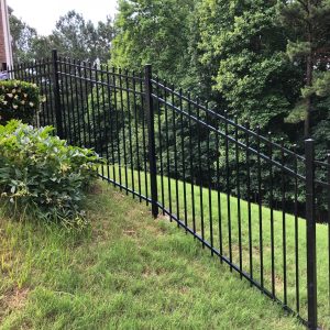 Aluminum Metal Fence With Smooth Spear Top