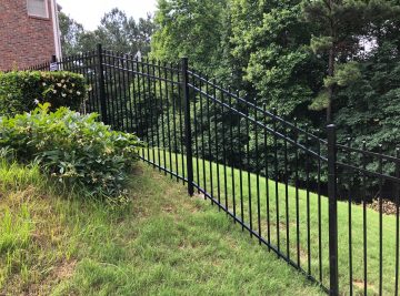 Aluminum Metal Fence With Smooth Spear Top